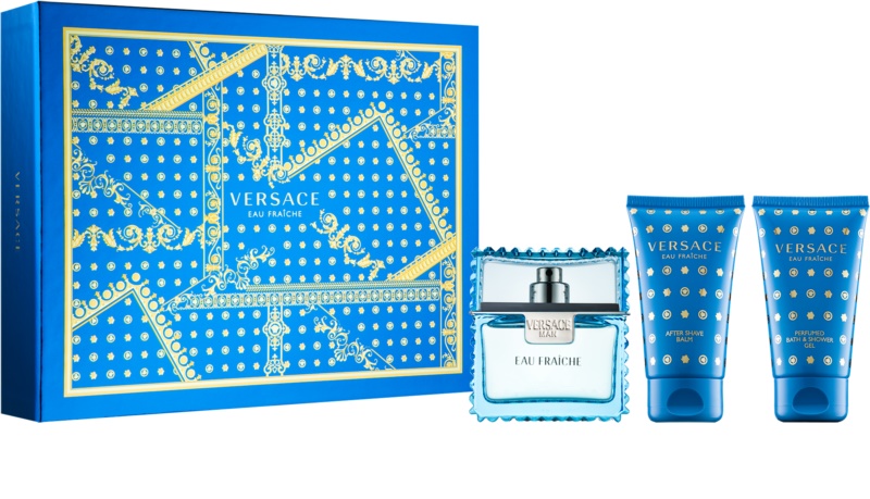 VERSACE MAN EAU FRAICHE EDT 50ML + SG 50ML + A/S BL 50ML