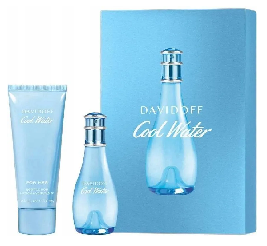 DAVIDOFF COOL WATER WOMAN EDT 30ML + BALSAM DO CIAŁA 75ML