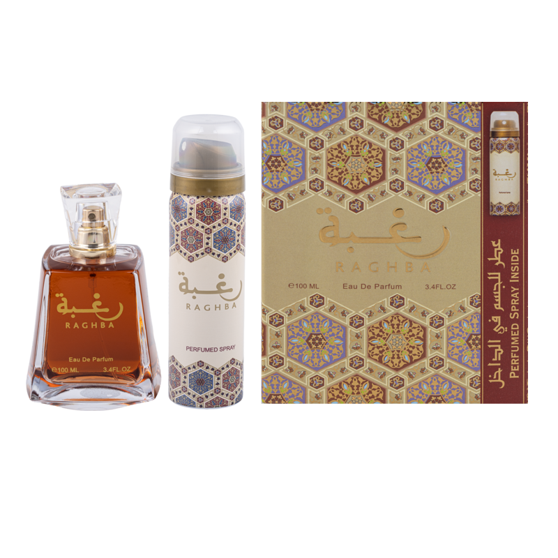 LATTAFA RAGHBA EDP 100ML + DEO SPRAY 50ML