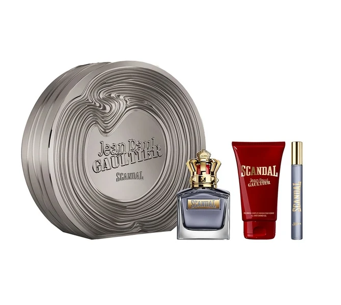 JEAN PAUL GAULTIER SCANDAL POUR HOMME EDT 100ML+ EDT 10ML + SHOWER GEL 75ML